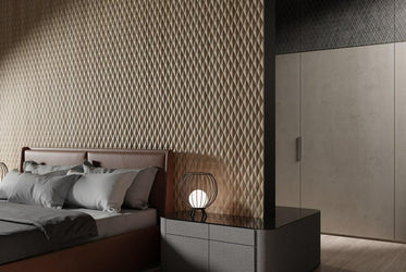 Decorative 3D Textured Feature Wall Panels in Gold Finish with DIAMOND Design Continuous Pattern-Distinct Designs (London) Ltd