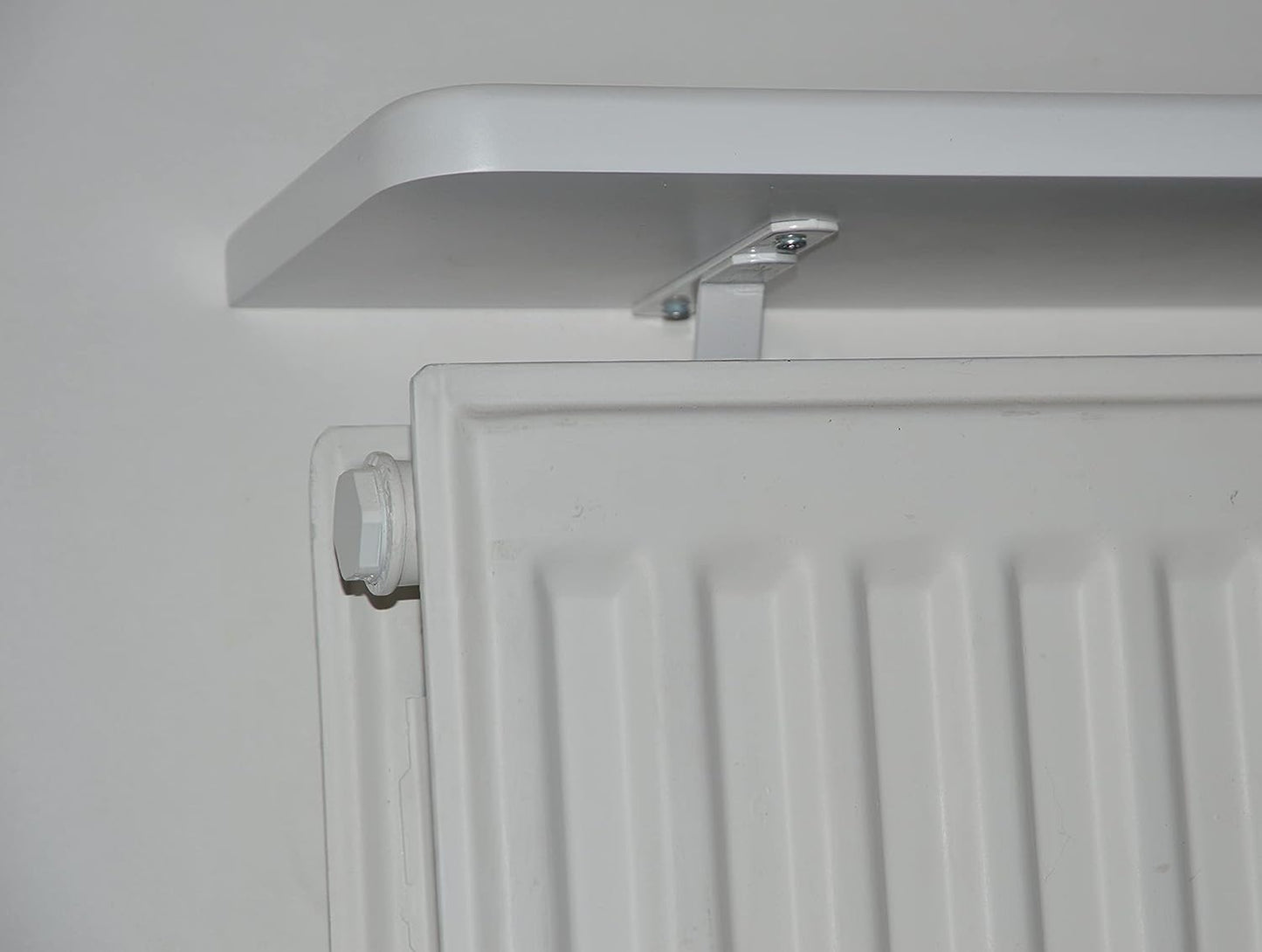 White Rounded Radiator Top Shelf Windowsill made with strong 1.8cm thickness material-White-15x90x1.8-RadiatorCoversShop.com