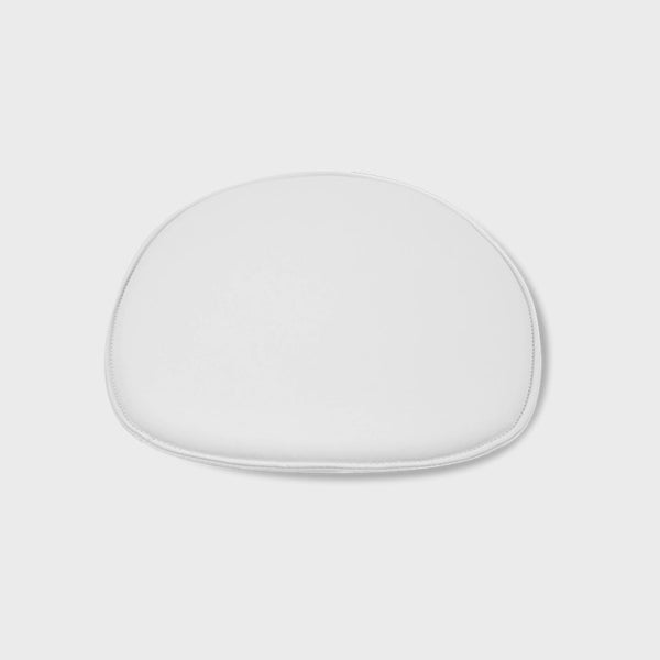 Distinct Designs Classic Mid-Century Design Seat Cushion for Dining Office Chair in Faux Leather-White-Distinct Designs (London) Ltd