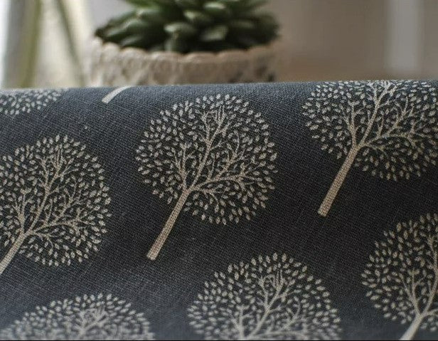 Hand-finished Modern Style Linen Cotton Cloth Napkins Place mats with Tree Printed Decorative Design-Distinct Designs (London) Ltd