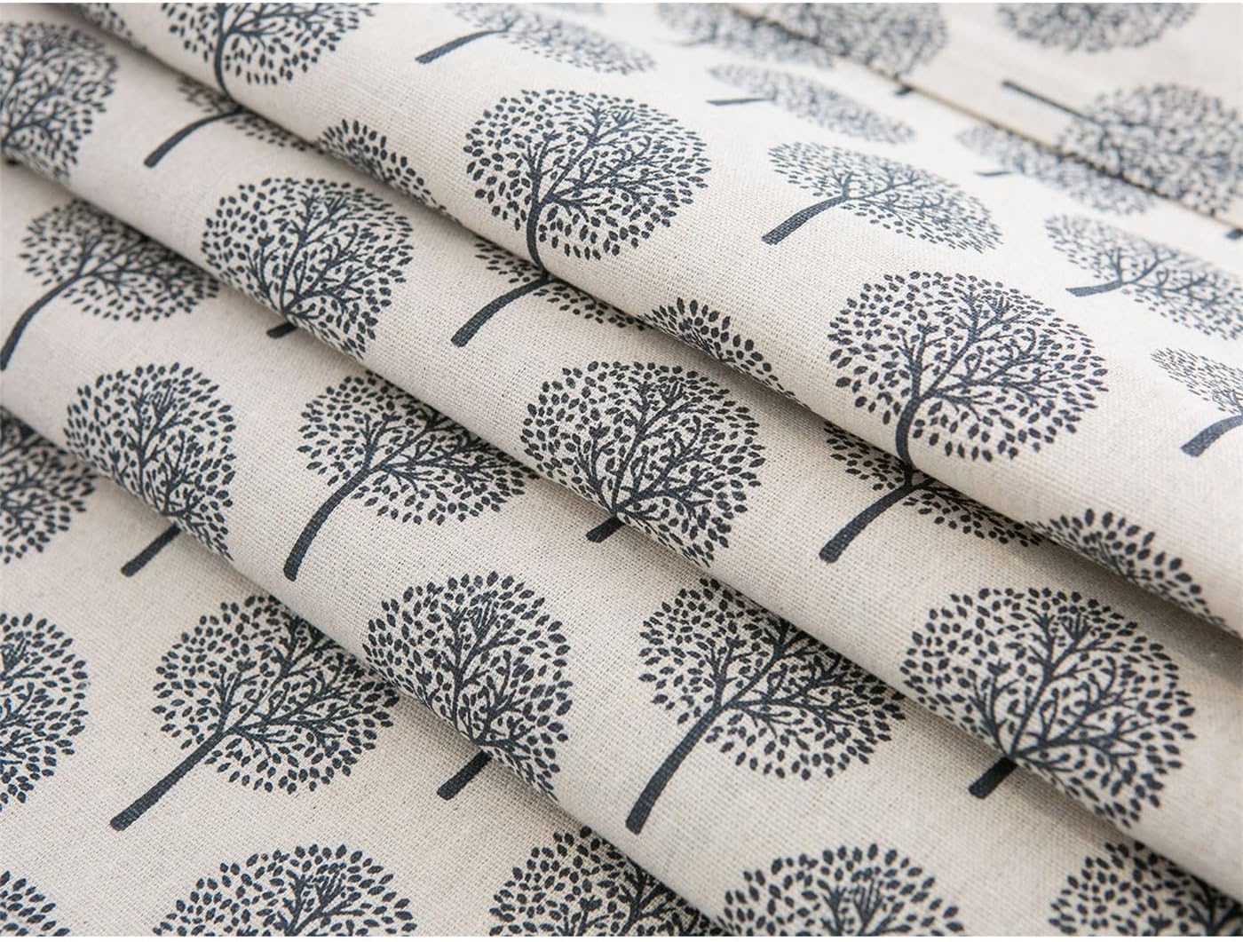 Hand-finished Modern Style Linen Cotton Cloth Napkins Place mats with Tree Printed Decorative Design-Distinct Designs (London) Ltd