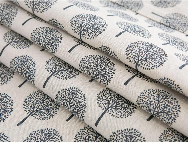 Hand-finished Modern Style Linen Cotton Cloth Napkins Place mats with Tree Printed Decorative Design-Distinct Designs (London) Ltd