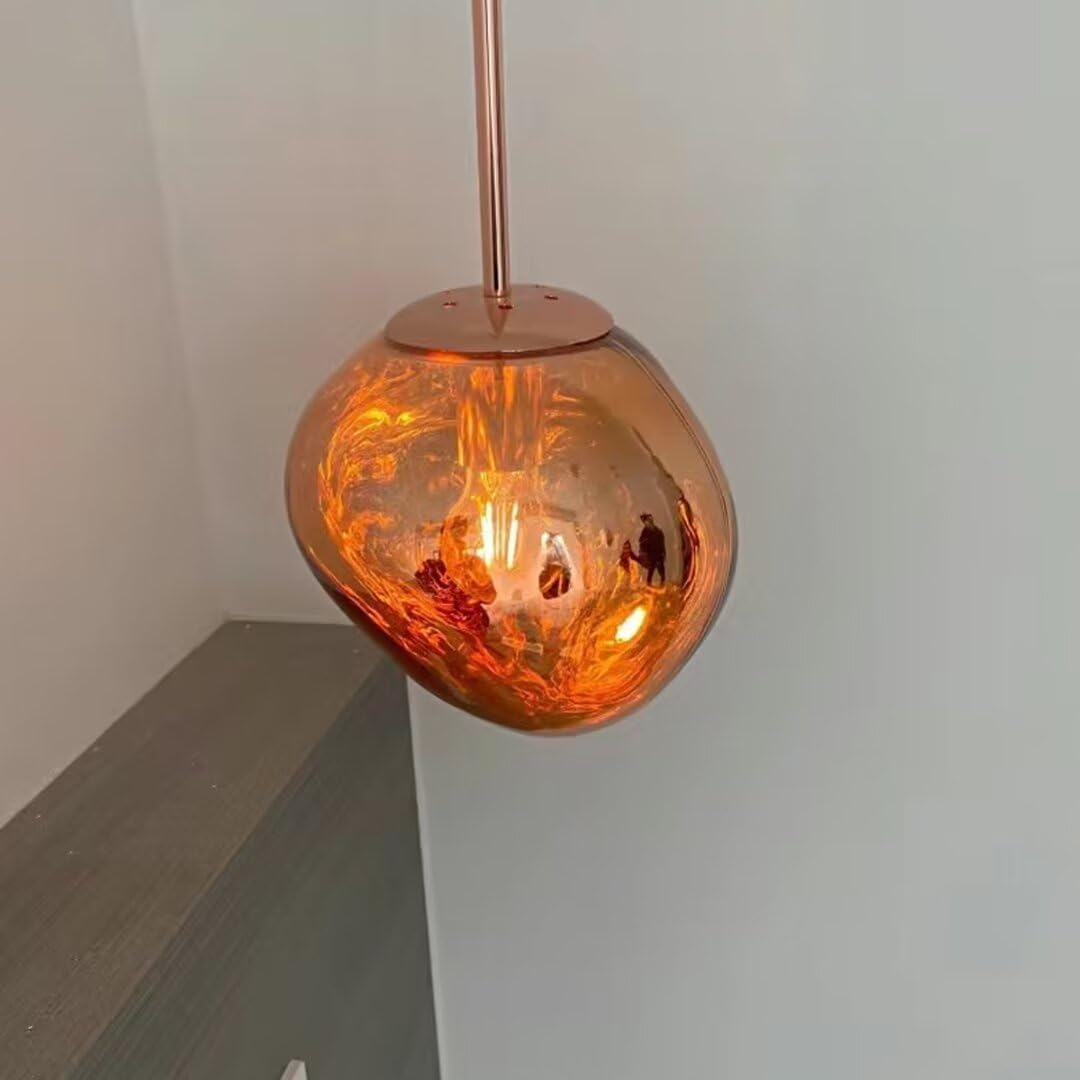 Postmodern Crystal Glass Chandelier Pendant LED Light in Irregular Melt Design-Distinct Designs (London) Ltd