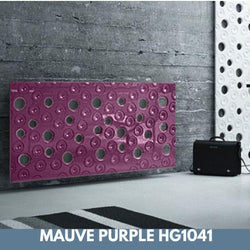 Custom-Made Removable Radiator Heater Cover with ultramodern MOON Design HIGH GLOSS Finish & Colours-Mauve Purple-70x70cm-Distinct Designs (London) Ltd