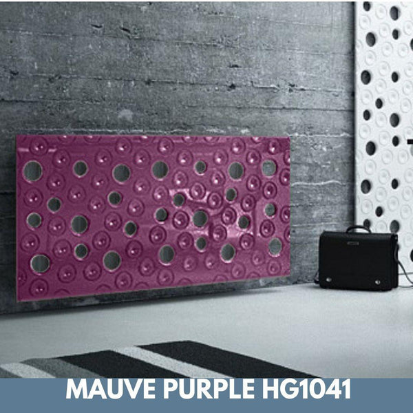Custom-Made Removable Radiator Heater Cover with ultramodern MOON Design HIGH GLOSS Finish & Colours-Mauve Purple-70x70cm-Distinct Designs (London) Ltd