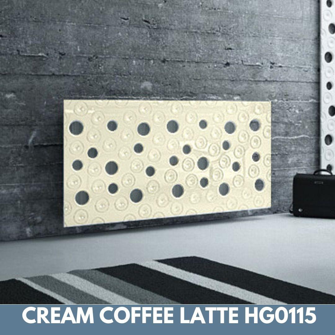 Custom-Made Removable Radiator Heater Cover with ultramodern MOON Design HIGH GLOSS Finish & Colours-Coffee Latte-70x70cm-Distinct Designs (London) Ltd
