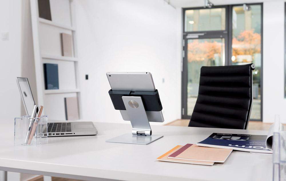 Premium Quality Aluminium Desk Tabletop Stand with Adjustable 360° Rotatable Tablet Holder for 7-13"-Distinct Designs (London) Ltd