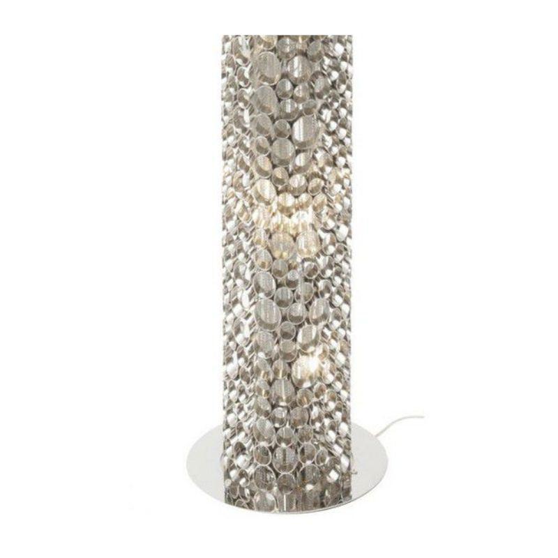 Blakemore Glam Circular Nickel Floor Lamp Standing Mood Light 25cm diameter 152cm high Torchiere G9-16x16x32cm (W x D x H)-Distinct Designs (London) Ltd