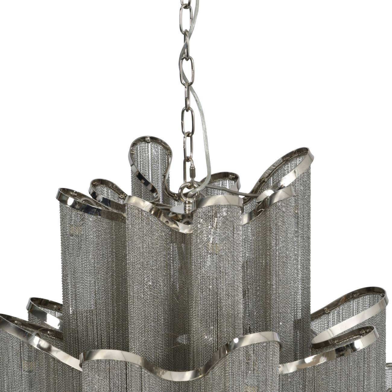 Blakemore Lux Chandelier 15 Light Waterfall Hanging Pendant Ceiling Lamp Fixture TRENTA 140cm drop-TRENTA 140H x 80 Dia-Distinct Designs (London) Ltd