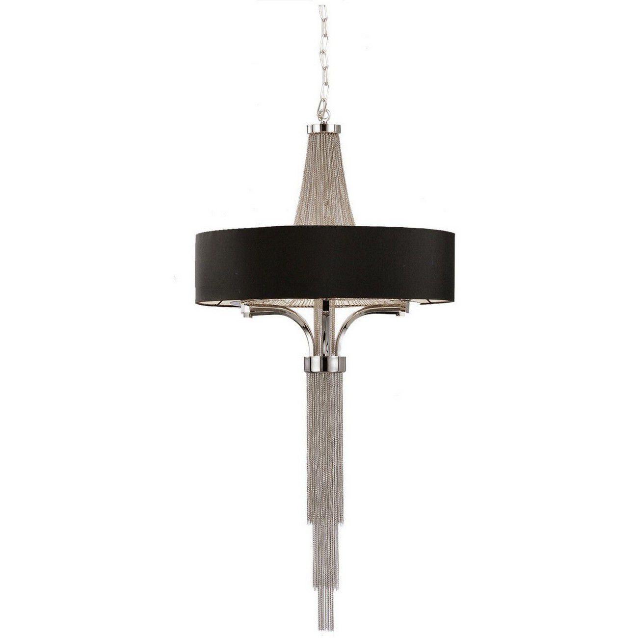 Blakemore Chandelier Pendant Light Circular Hanging Black Ceiling Lamp Fixture GRANDE 105 drop 60dia-GRANDE 60cm-Distinct Designs (London) Ltd