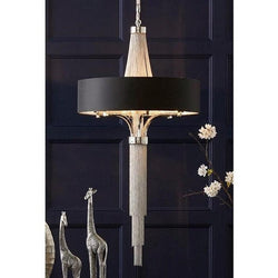 Blakemore Chandelier Pendant Light Circular Hanging Black Ceiling Lamp Fixture GRANDE 105 drop 60dia-GRANDE 60cm-Distinct Designs (London) Ltd