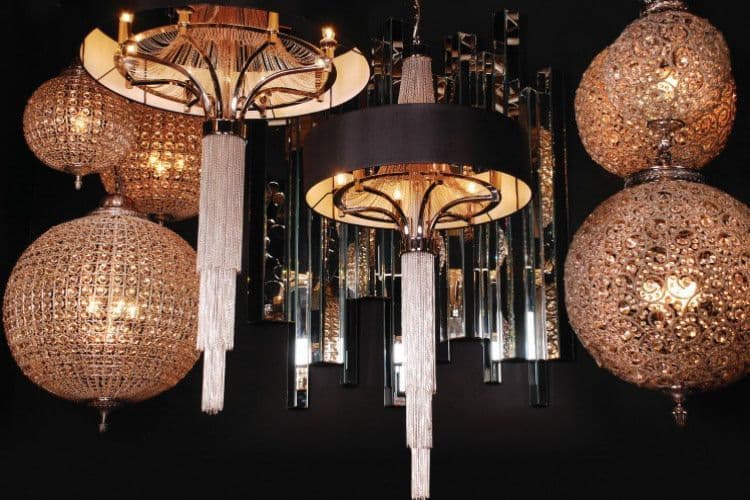 Blakemore Chandelier Pendant Light Circular Hanging Black Ceiling Lamp Fixture GRANDE 105 drop 60dia-GRANDE 60cm-Distinct Designs (London) Ltd
