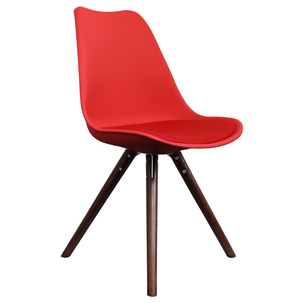 Distinct Designs Classic Mid-Century Design Dining Office Chair in durable Berry Red PP Plastic-Distinct Designs (London) Ltd