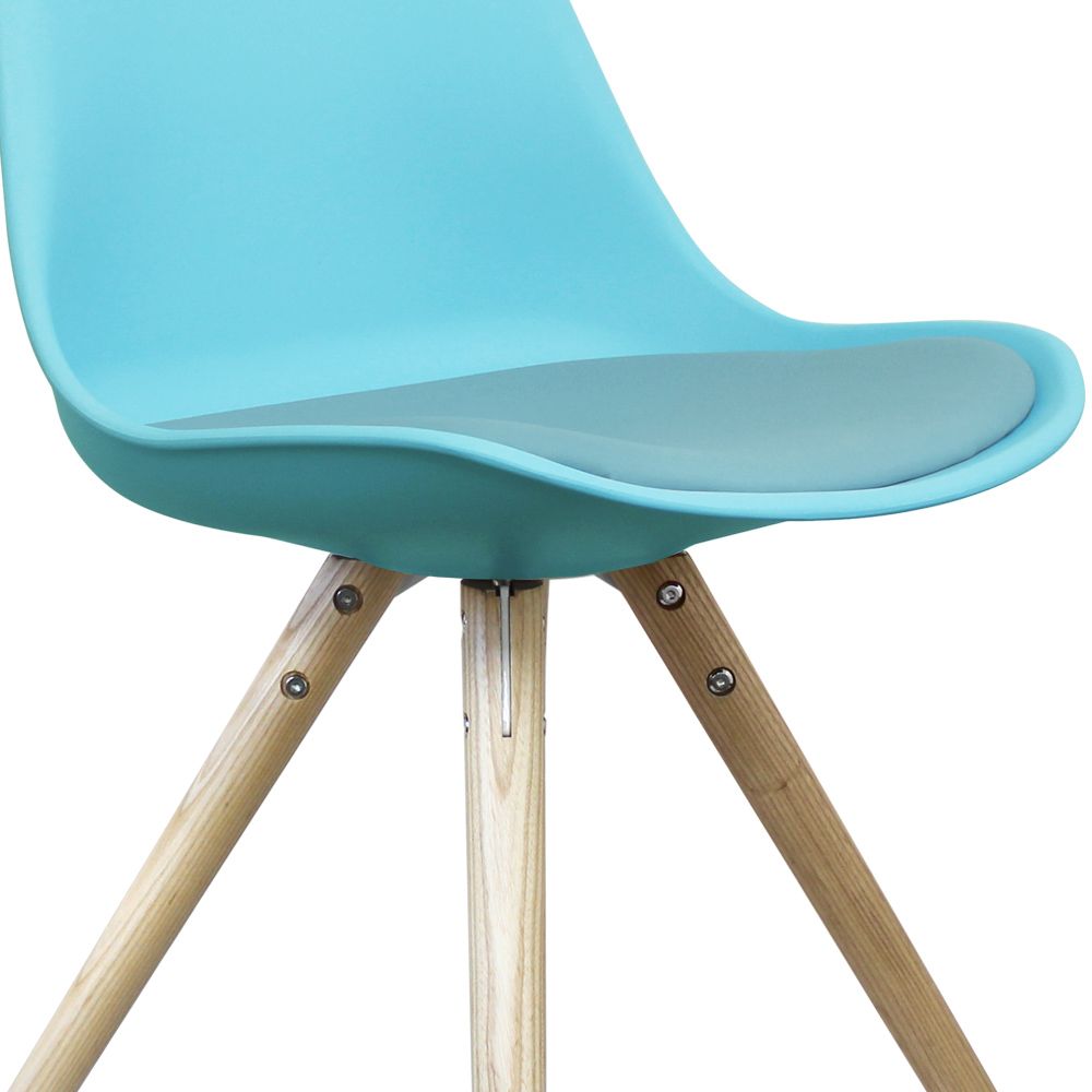 Distinct Designs Classic Mid-Century Design Dining Office Chair in durable Pearl Blue PP Plastic-Distinct Designs (London) Ltd