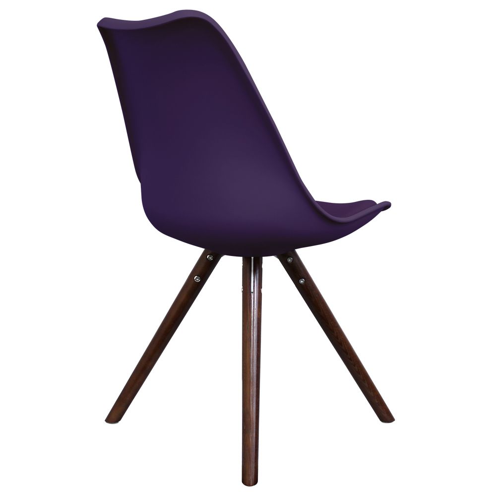 Distinct Designs Classic Mid-Century Design Dining Office Chair in durable Purple PP Plastic-Distinct Designs (London) Ltd