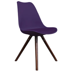 Distinct Designs Classic Mid-Century Design Dining Office Chair in durable Purple PP Plastic-Distinct Designs (London) Ltd