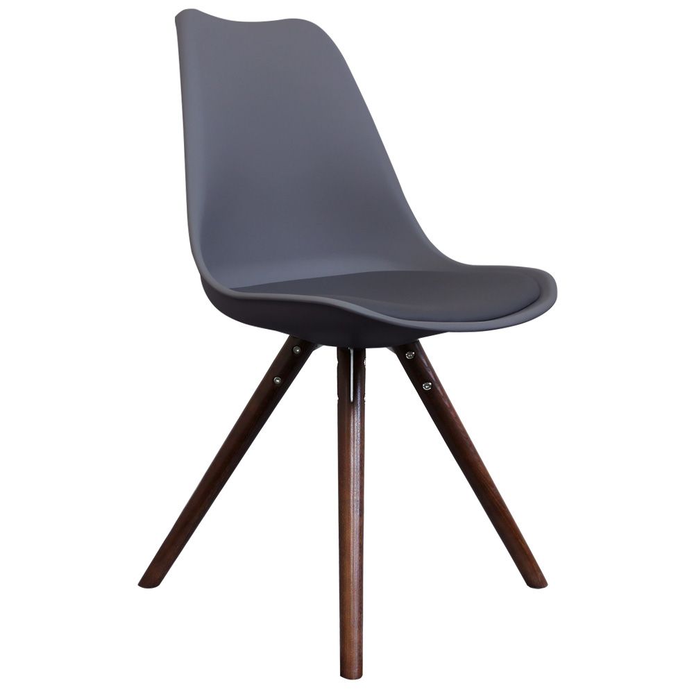 Distinct Designs Classic Mid-Century Design Dining Office Chair in durable Slate Grey PP Plastic-Distinct Designs (London) Ltd