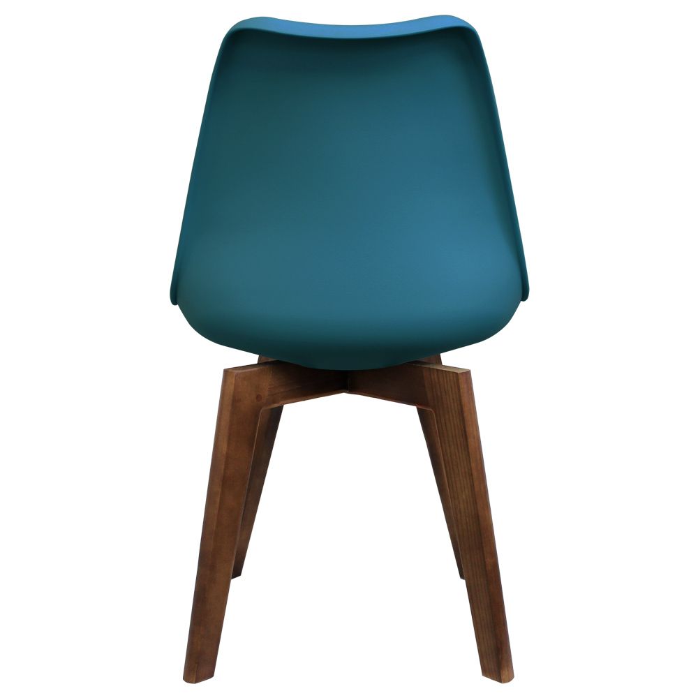 Distinct Designs Classic Mid-Century Design Dining Office Chair in durable Teal PP Plastic SQ Legs-Distinct Designs (London) Ltd