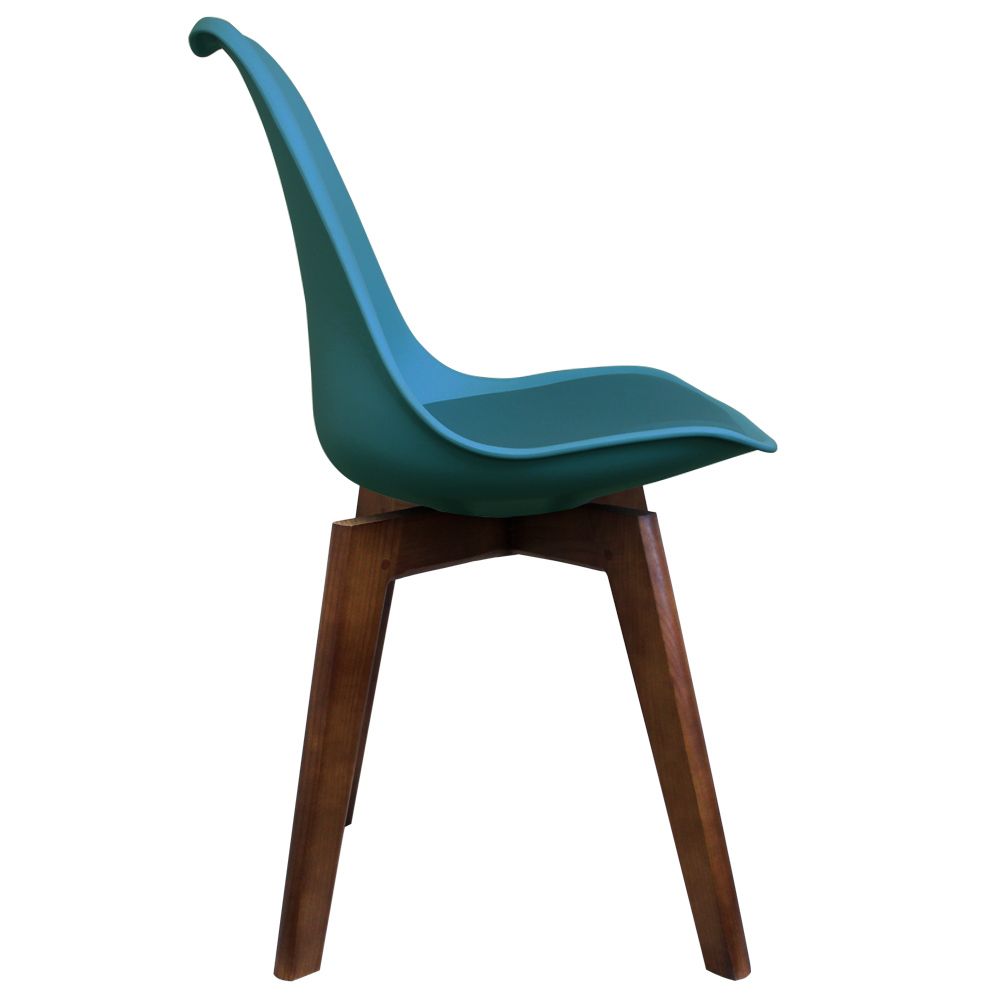 Distinct Designs Classic Mid-Century Design Dining Office Chair in durable Teal PP Plastic SQ Legs-Distinct Designs (London) Ltd