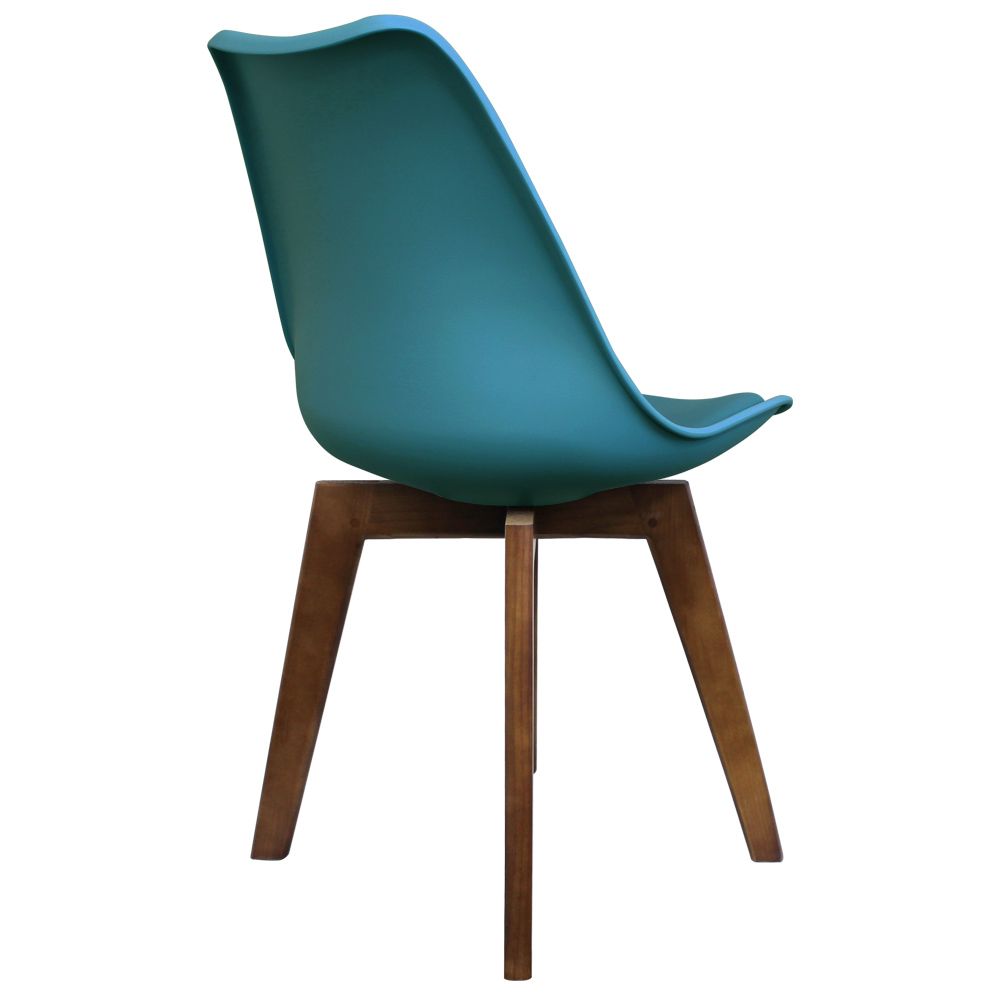 Distinct Designs Classic Mid-Century Design Dining Office Chair in durable Teal PP Plastic SQ Legs-Distinct Designs (London) Ltd