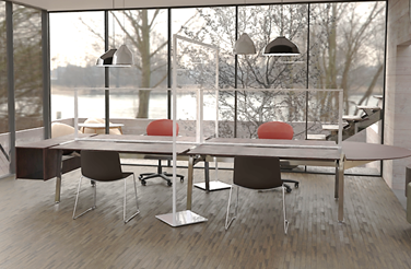 Desktop Clear Infection Barrier Screen See-through Tabletop Protection Divider Panel-Distinct Designs (London) Ltd