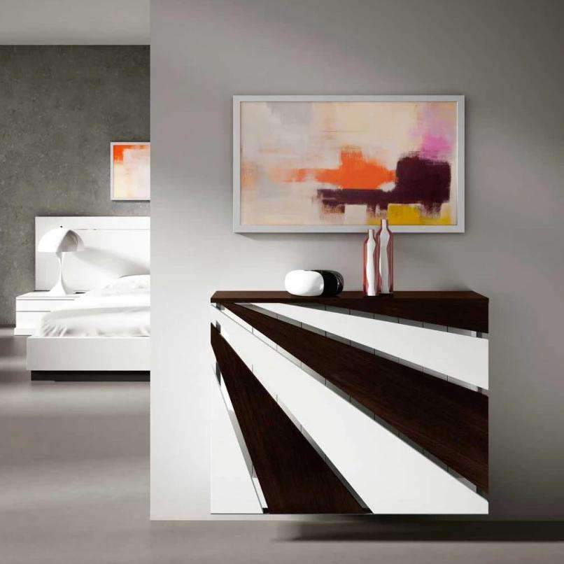 Contemporary Floating White Radiator Heater Cover DIAGONAL Cabinet Box Design with Shelf Ref RCGE240-Distinct Designs (London) Ltd