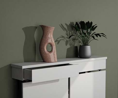 UPGRADE ADD ON Options for Floating Radiator Covers Contrasting top Colours add remove Side Panels-Top Drawer-Distinct Designs (London) Ltd