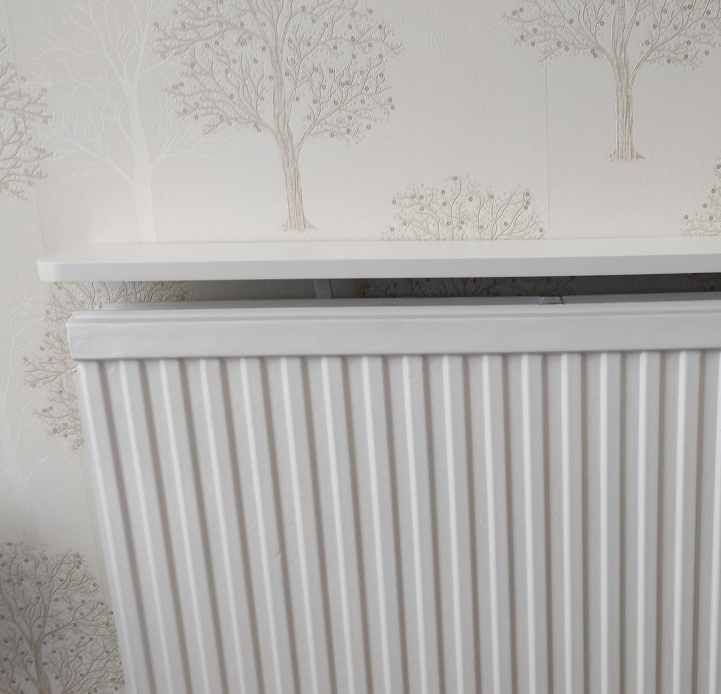 SALE Made to Measure Radiator Top Shelf windowsill White 18 or 28mm Floating Shelves-White-17x142x1.8cm-Distinct Designs (London) Ltd