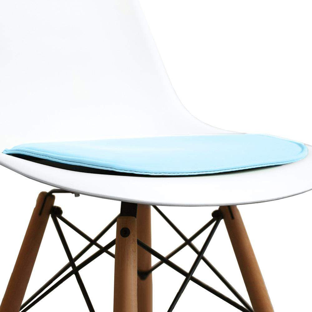 Distinct Designs Classic Mid-Century Design Seat Cushion for Dining Office Chair in Faux Leather-Distinct Designs (London) Ltd
