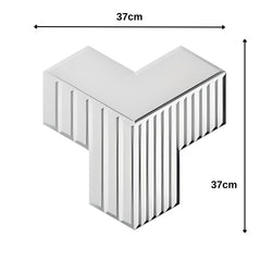 Decorative Wall Panels Gold TETRA Blocks shape routed down line pattern for rich 3D texture Pk3-Distinct Designs (London) Ltd