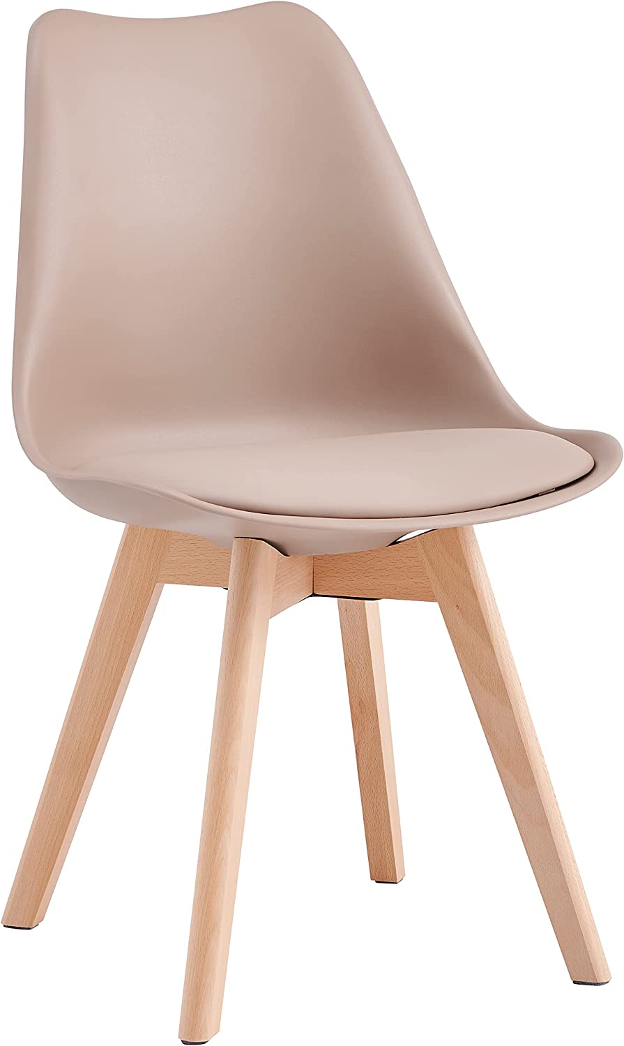 Distinct Designs Classic Mid-Century Design Dining Office Chair in durable Beige PP Plastic-Distinct Designs (London) Ltd