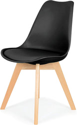 Distinct Designs Classic Mid-Century Design Dining Office Chair in durable Black PP Plastic-Distinct Designs (London) Ltd