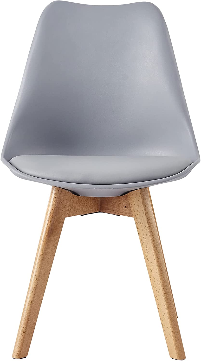 Distinct Designs Classic Mid-Century Design Dining Office Chair in durable Gray PP Plastic-Distinct Designs (London) Ltd