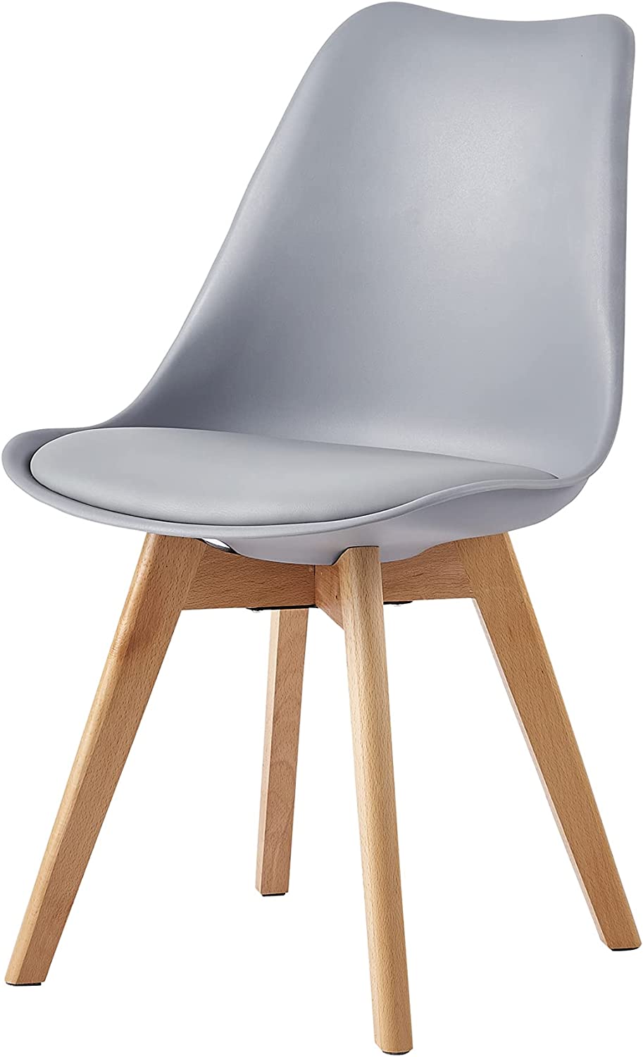 Distinct Designs Classic Mid-Century Design Dining Office Chair in durable Gray PP Plastic-Distinct Designs (London) Ltd