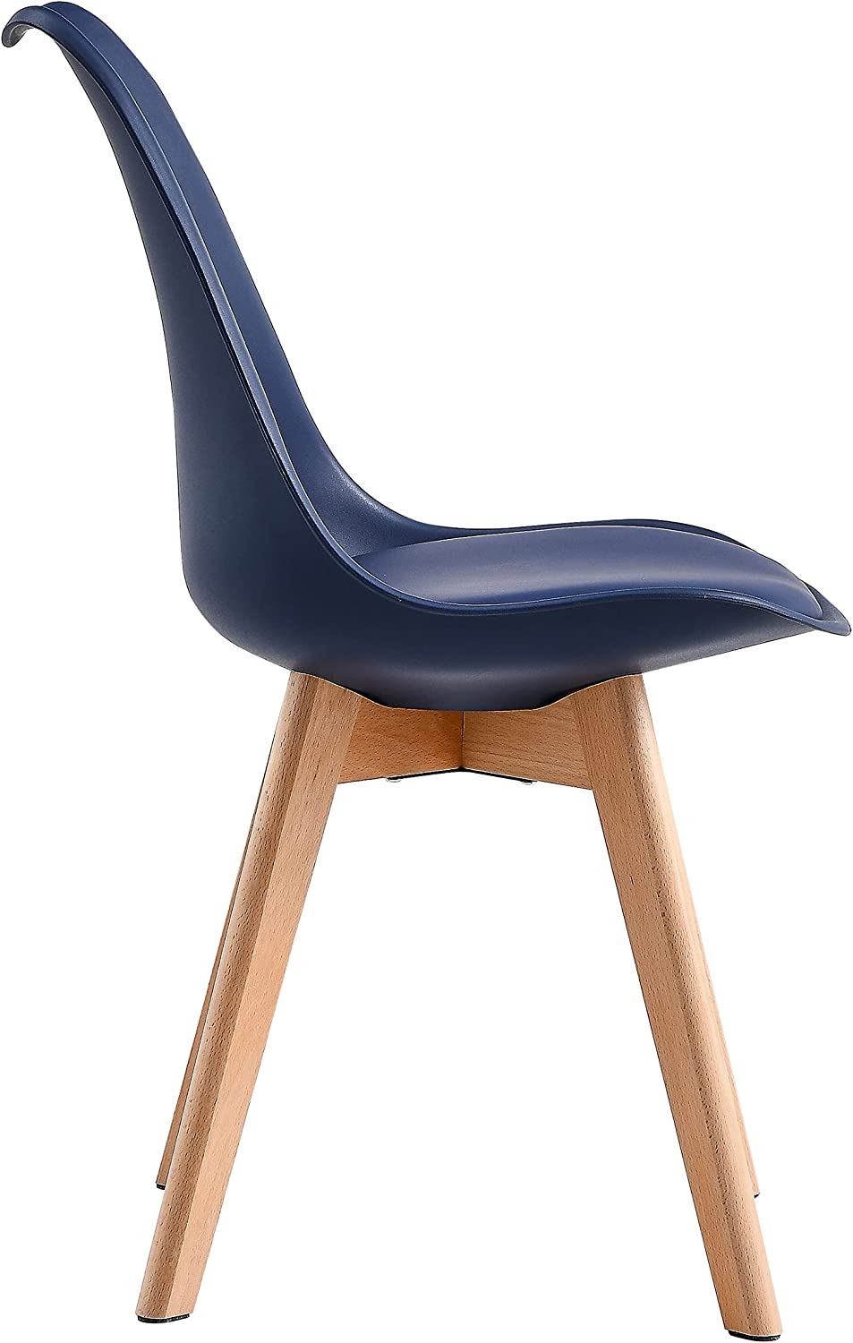 Distinct Designs Classic Mid-Century Design Dining Office Chair in durable Navy Blue PP Plastic-Distinct Designs (London) Ltd