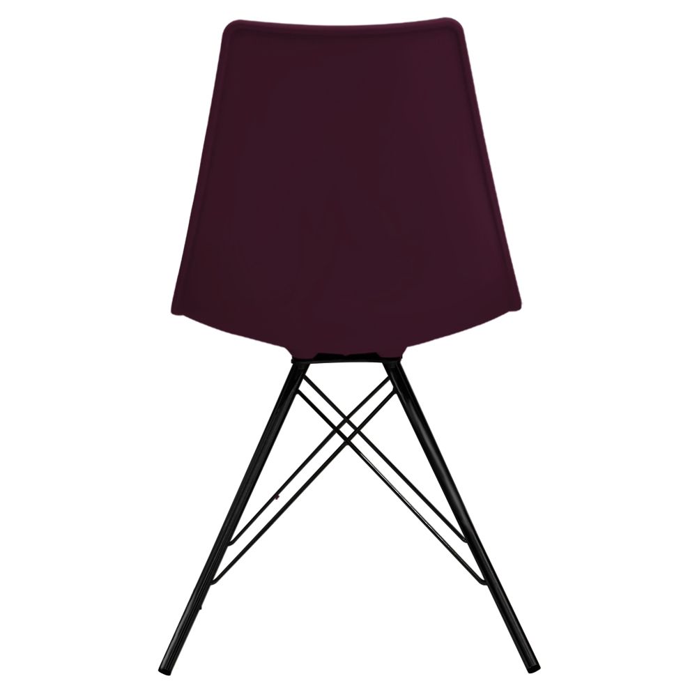 Distinct Designs Classic Mid-Century Design Dining Office Chair in durable Purple PP Plastic-Distinct Designs (London) Ltd