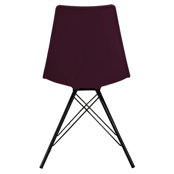 Distinct Designs Classic Mid-Century Design Dining Office Chair in durable Purple PP Plastic-Distinct Designs (London) Ltd