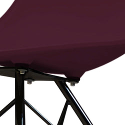 Distinct Designs Classic Mid-Century Design Dining Office Chair in durable Purple PP Plastic-Distinct Designs (London) Ltd