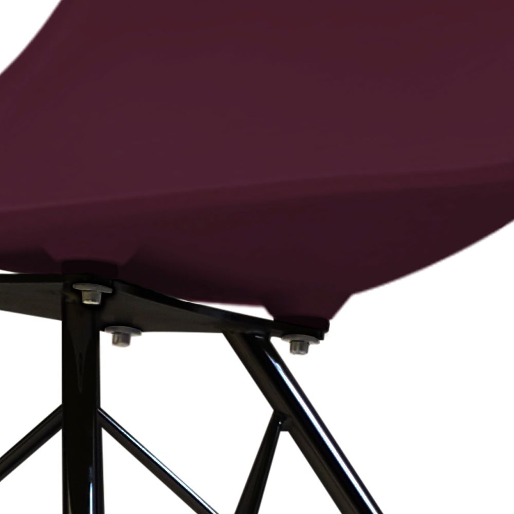 Distinct Designs Classic Mid-Century Design Dining Office Chair in durable Purple PP Plastic-Distinct Designs (London) Ltd