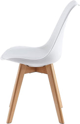 Distinct Designs Classic Mid-Century Design Dining Office Chair in durable White PP Plastic-Distinct Designs (London) Ltd