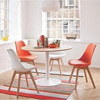 Distinct Designs Classic Mid-Century Design Dining Office Chair in durable Pink PP Plastic-Distinct Designs (London) Ltd