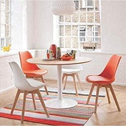 Distinct Designs Classic Mid-Century Design Dining Office Chair in durable Berry Red PP Plastic-Distinct Designs (London) Ltd