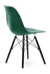 SALE Distinct Classic Mid-Century Dining Office Emerald Green Chair with braced Wooden Legs-Distinct Designs (London) Ltd