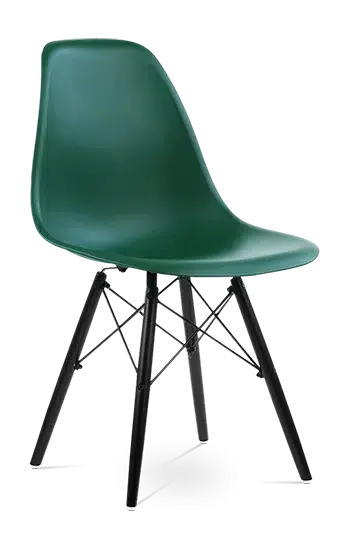 SALE Distinct Classic Mid-Century Dining Office Emerald Green Chair with braced Wooden Legs-Distinct Designs (London) Ltd