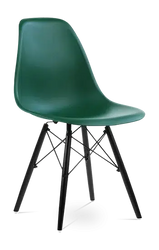 SALE Distinct Classic Mid-Century Dining Office Emerald Green Chair with braced Wooden Legs-Distinct Designs (London) Ltd