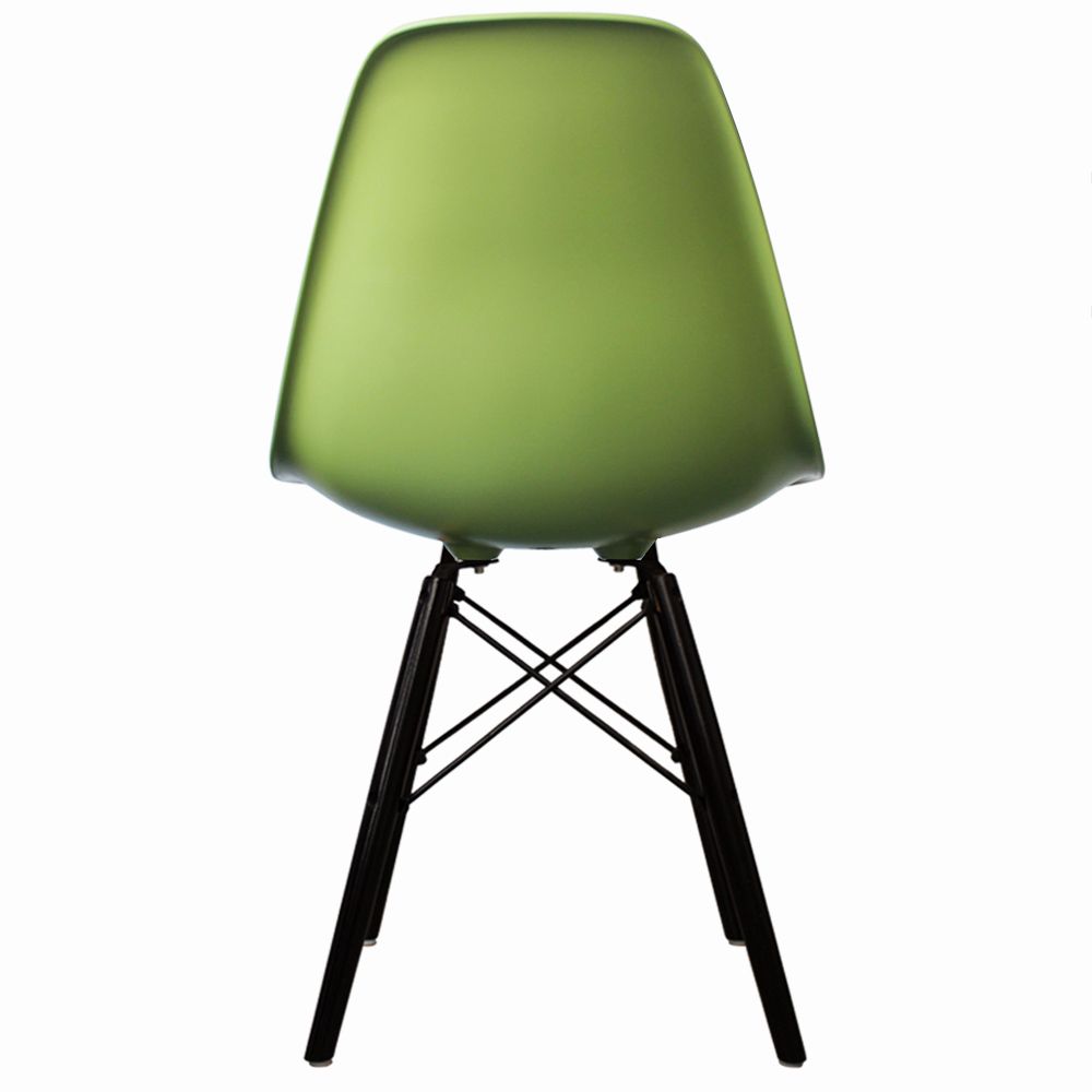 Distinct Classic Mid-Century Dining Office Forest Green Chair with choice of braced Wooden Legs-Distinct Designs (London) Ltd