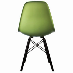 Distinct Classic Mid-Century Dining Office Forest Green Chair with choice of braced Wooden Legs-Distinct Designs (London) Ltd