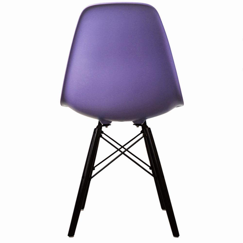 Distinct Classic Mid-Century Design Dining Office Iris Purple Chair with choice of braced Wooden Leg-Distinct Designs (London) Ltd