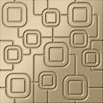 Bespoke Radiator Heater Cover in GOLD Finish with modern geometric SATURN Design Pattern-Distinct Designs (London) Ltd