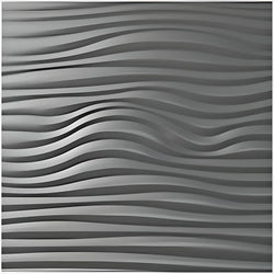Decorative 3D Textured Feature Wall Panels in Gold Finish with Nautical Coastal WAVE Design Pattern-Distinct Designs (London) Ltd